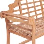 Banco de jardín madera maciza de teca 127x58,5x92,5 cm en Bancos de jardín | Comprar online en Foru.es