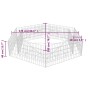 Arriate hexagonal de gaviones 200x173x40 cm de vidaXL, Maceteros y jardineras - Ref: Foro24-142536, Precio: 69,31 €, Descuent...