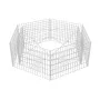 Arriate hexagonal de gaviones 160x140x50 cm de vidaXL, Maceteros y jardineras - Ref: Foro24-142534, Precio: 64,96 €, Descuent...