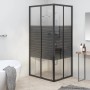 Cabina de ducha a rayas ESG negra 80x70x180 cm de vidaXL, Puertas de ducha - Ref: Foro24-151848, Precio: 246,57 €, Descuento: %