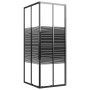 Cabina de ducha a rayas ESG negra 80x70x180 cm de vidaXL, Puertas de ducha - Ref: Foro24-151848, Precio: 246,57 €, Descuento: %