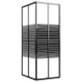 Schwarze ESG-gestreifte Duschkabine 80x70x180 cm von vidaXL, Duschtüren - Ref: Foro24-151848, Preis: 241,66 €, Rabatt: %
