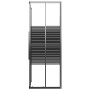 Cabina de ducha a rayas ESG negra 80x70x180 cm de vidaXL, Puertas de ducha - Ref: Foro24-151848, Precio: 246,57 €, Descuento: %