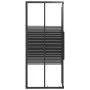 Schwarze ESG-gestreifte Duschkabine 80x70x180 cm von vidaXL, Duschtüren - Ref: Foro24-151848, Preis: 241,66 €, Rabatt: %