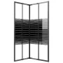 Schwarze ESG-gestreifte Duschkabine 80x70x180 cm von vidaXL, Duschtüren - Ref: Foro24-151848, Preis: 241,66 €, Rabatt: %