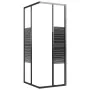 Schwarze ESG-gestreifte Duschkabine 80x70x180 cm von vidaXL, Duschtüren - Ref: Foro24-151848, Preis: 241,66 €, Rabatt: %