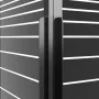 Schwarze ESG-gestreifte Duschkabine 80x70x180 cm von vidaXL, Duschtüren - Ref: Foro24-151848, Preis: 241,66 €, Rabatt: %
