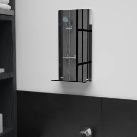 Espejo de pared con estante de vidrio templado 20x40 cm de vidaXL, Espejos - Ref: Foro24-249433, Precio: 18,11 €, Descuento: %