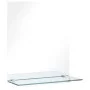 Espejo de pared con estante de vidrio templado 20x40 cm de vidaXL, Espejos - Ref: Foro24-249433, Precio: 18,11 €, Descuento: %