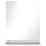 Espejo de pared con estante de vidrio templado 20x40 cm de vidaXL, Espejos - Ref: Foro24-249433, Precio: 19,86 €, Descuento: %