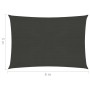 Toldo de vela gris antracita HDPE 160 g/m² 5x6 m de vidaXL, Sombrillas - Ref: Foro24-311081, Precio: 63,61 €, Descuento: %
