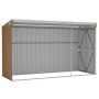Cobertizo jardín pared acero galvanizado marrón 118x288x178 cm de vidaXL, Cobertizos - Ref: Foro24-316228, Precio: 250,13 €, ...