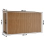 Cobertizo jardín pared acero galvanizado marrón 118x288x178 cm de vidaXL, Cobertizos - Ref: Foro24-316228, Precio: 250,13 €, ...