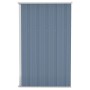 Cobertizo de jardín pared acero galvanizado gris 118x100x178 cm de vidaXL, Cobertizos - Ref: Foro24-316218, Precio: 152,76 €,...