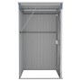 Cobertizo de jardín pared acero galvanizado gris 118x100x178 cm de vidaXL, Cobertizos - Ref: Foro24-316218, Precio: 152,76 €,...