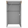 Cobertizo jardín pared acero galvanizado marrón 118x100x178 cm de vidaXL, Cobertizos - Ref: Foro24-316220, Precio: 137,42 €, ...