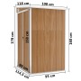 Cobertizo jardín pared acero galvanizado marrón 118x100x178 cm de vidaXL, Cobertizos - Ref: Foro24-316220, Precio: 137,42 €, ...