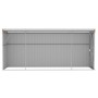 Cobertizo jardín pared acero galvanizado marrón 118x382x178 cm de vidaXL, Cobertizos - Ref: Foro24-316232, Precio: 269,84 €, ...