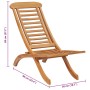 Silla de jardín plegable madera maciza de teca 50x90x69 cm en Sillas de jardín | Comprar online en Foru.es