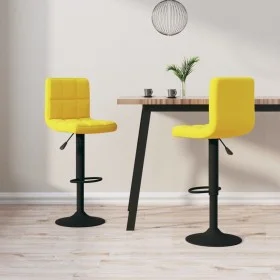 Kitchen stools 2 units mustard yellow velvet by vidaXL, Kitchen stools - Ref: Foro24-334312, Price: 134,09 €, Discount: %