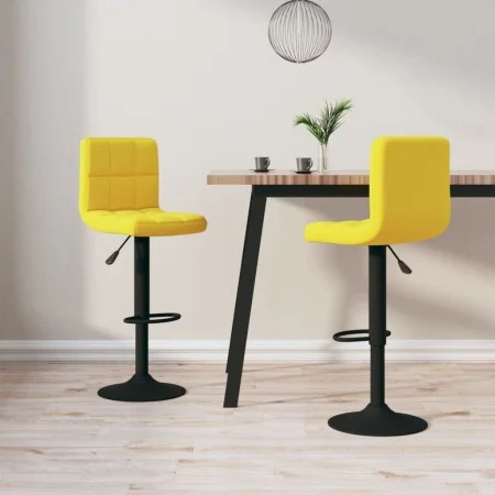 Küchenhocker 2 Einheiten senfgelber Samt von vidaXL, Küchenhocker - Ref: Foro24-334312, Preis: 134,09 €, Rabatt: %
