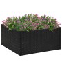 Jardinera ratán sintético negra 80x80x40 cm en Macetas y jardineras | Comprar online en Foru.es