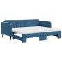 Sofá cama nido con colchón terciopelo azul 80x200 cm de vidaXL, Camas y somieres - Ref: Foro24-3197079, Precio: 413,92 €, Des...