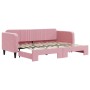 Sofá cama nido terciopelo rosa 80x200 cm de vidaXL, Camas y somieres - Ref: Foro24-3197059, Precio: 250,87 €, Descuento: %