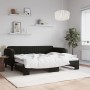 Sofá cama nido terciopelo negro 80x200 cm de vidaXL, Camas y somieres - Ref: Foro24-3197060, Precio: 248,10 €, Descuento: %