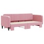 Sofá cama nido terciopelo rosa 80x200 cm de vidaXL, Camas y somieres - Ref: Foro24-3197059, Precio: 250,87 €, Descuento: %