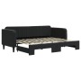 Sofá cama nido terciopelo negro 80x200 cm de vidaXL, Camas y somieres - Ref: Foro24-3197060, Precio: 248,10 €, Descuento: %