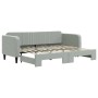 Sofá cama nido terciopelo gris claro 80x200 cm de vidaXL, Camas y somieres - Ref: Foro24-3197056, Precio: 250,46 €, Descuento: %