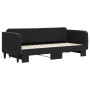 Sofá cama nido terciopelo negro 80x200 cm de vidaXL, Camas y somieres - Ref: Foro24-3197060, Precio: 248,10 €, Descuento: %