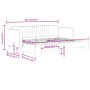 Sofá cama nido terciopelo gris claro 80x200 cm de vidaXL, Camas y somieres - Ref: Foro24-3197056, Precio: 250,46 €, Descuento: %