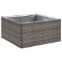 Jardinera ratán sintético gris 80x80x40 cm en Macetas y jardineras | Comprar online en Foru.es