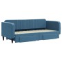 Sofá cama nido con cajones terciopelo azul 80x200 cm de vidaXL, Camas y somieres - Ref: Foro24-3197103, Precio: 286,20 €, Des...