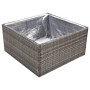 Jardinera ratán sintético gris 80x80x40 cm en Macetas y jardineras | Comprar online en Foru.es