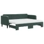Sofá cama nido con colchón terciopelo verde oscuro 80x200 cm de vidaXL, Camas y somieres - Ref: Foro24-3197082, Precio: 414,6...