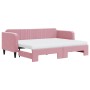 Sofá cama nido con colchón terciopelo rosa 80x200 cm de vidaXL, Camas y somieres - Ref: Foro24-3197083, Precio: 422,50 €, Des...