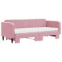 Sofá cama nido con colchón terciopelo rosa 80x200 cm de vidaXL, Camas y somieres - Ref: Foro24-3197083, Precio: 414,01 €, Des...