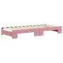 Sofá cama nido con colchón terciopelo rosa 80x200 cm de vidaXL, Camas y somieres - Ref: Foro24-3197083, Precio: 414,01 €, Des...