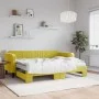 Sofá cama nido con cajones terciopelo amarillo 80x200 cm de vidaXL, Camas y somieres - Ref: Foro24-3197085, Precio: 407,26 €,...