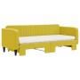 Sofá cama nido con cajones terciopelo amarillo 80x200 cm de vidaXL, Camas y somieres - Ref: Foro24-3197085, Precio: 407,15 €,...