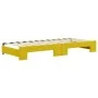 Sofá cama nido con cajones terciopelo amarillo 80x200 cm de vidaXL, Camas y somieres - Ref: Foro24-3197085, Precio: 407,26 €,...