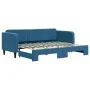 Sofá cama nido terciopelo azul 80x200 cm de vidaXL, Camas y somieres - Ref: Foro24-3197055, Precio: 242,16 €, Descuento: %