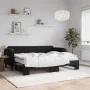 Sofá cama nido con colchón terciopelo negro 80x200 cm de vidaXL, Camas y somieres - Ref: Foro24-3197084, Precio: 415,91 €, De...
