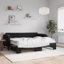 Sofá cama nido con colchón terciopelo negro 80x200 cm de vidaXL, Camas y somieres - Ref: Foro24-3197084, Precio: 414,79 €, De...