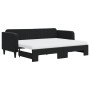 Sofá cama nido con colchón terciopelo negro 80x200 cm de vidaXL, Camas y somieres - Ref: Foro24-3197084, Precio: 414,79 €, De...