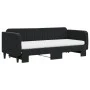 Sofá cama nido con colchón terciopelo negro 80x200 cm de vidaXL, Camas y somieres - Ref: Foro24-3197084, Precio: 415,91 €, De...