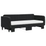Sofá cama nido con colchón terciopelo negro 80x200 cm de vidaXL, Camas y somieres - Ref: Foro24-3197084, Precio: 414,79 €, De...